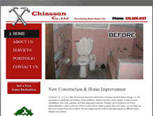 Tablet Screenshot of chiassonconstruction.com